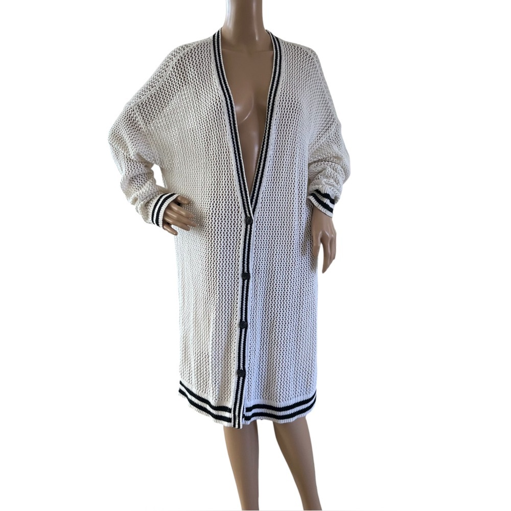 American Eagle Outfitters Cardigan Loose Open Knit Sweater